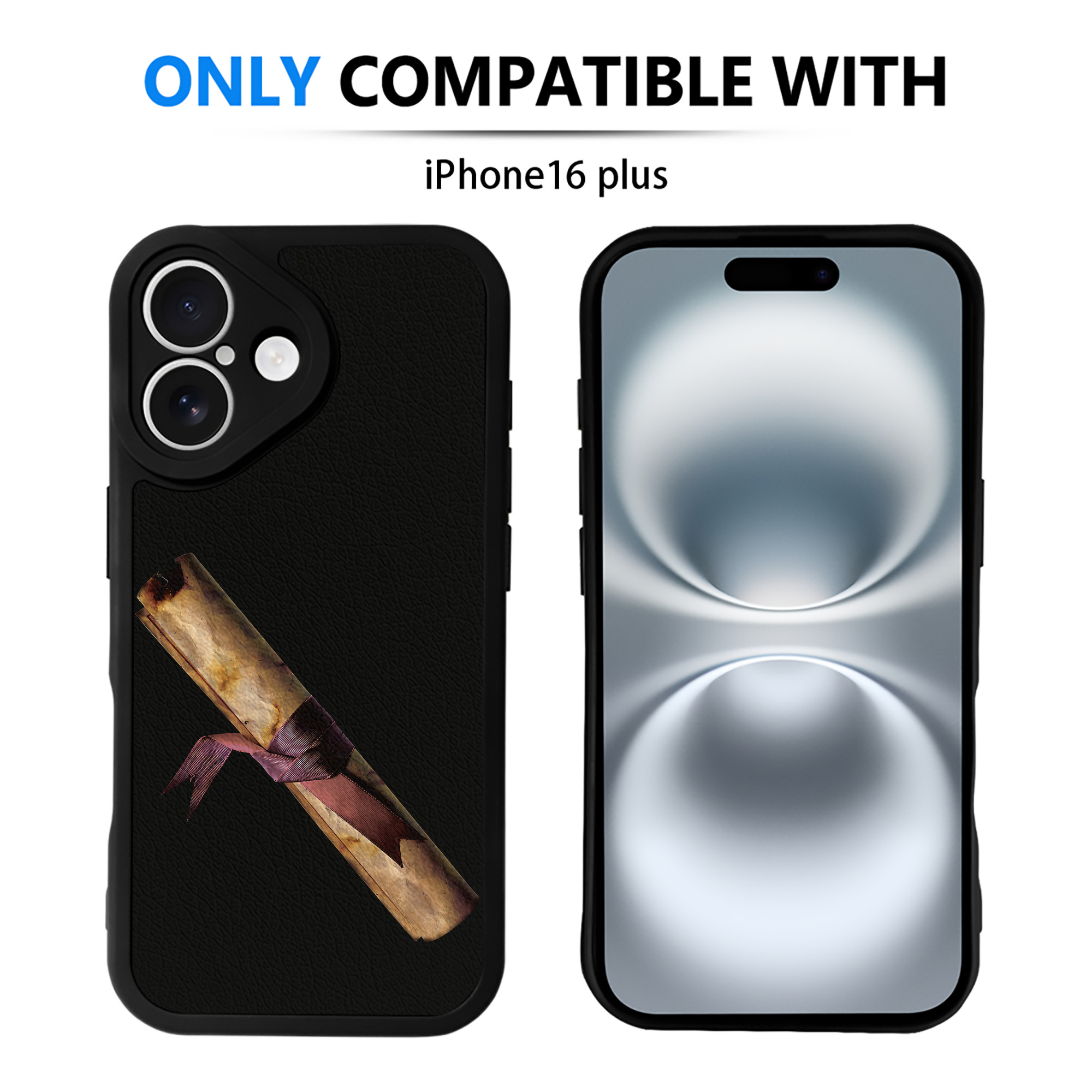 （画像用） Harry Potter ハリー・ポッターシリーズ 【iPhone 16シリーズ対応】シリコンスマホケース（レザー調） 材質：シリコン